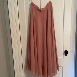 Blush Chiffon Skirt